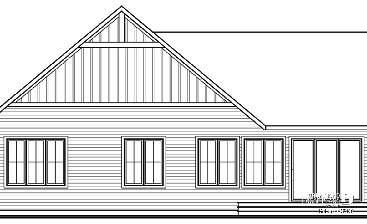 rear elevation - Hubert