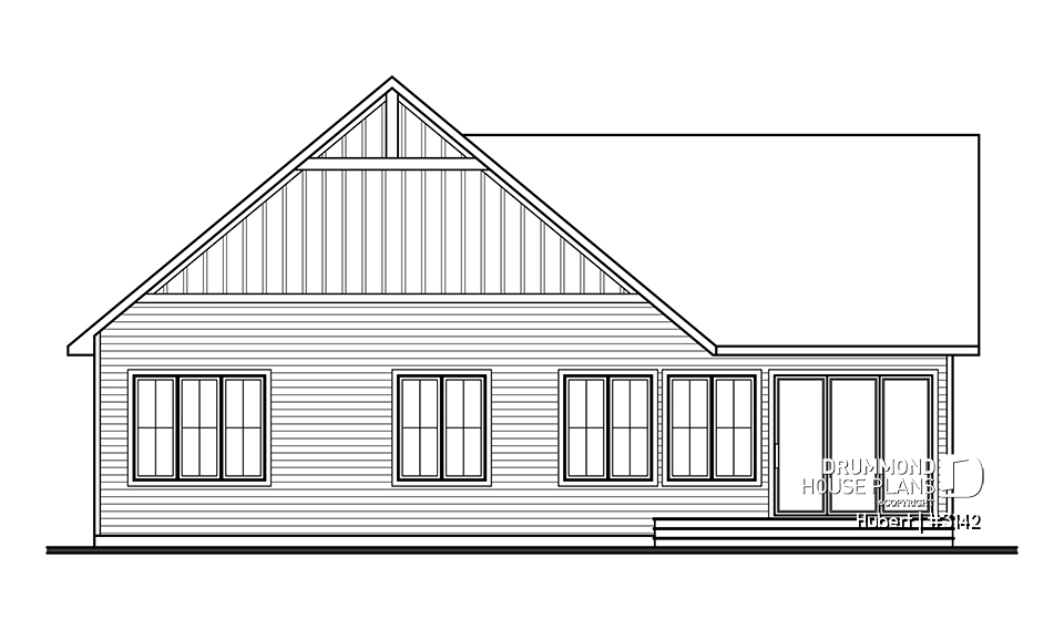 rear elevation - Hubert