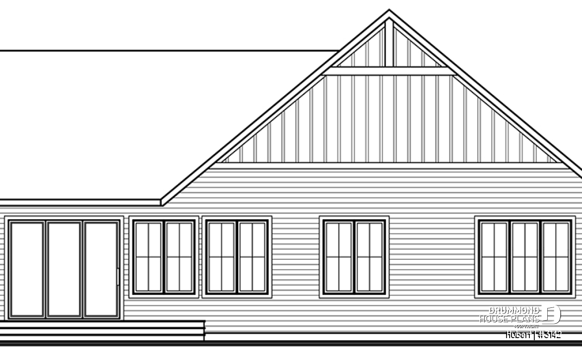 rear elevation - Hubert