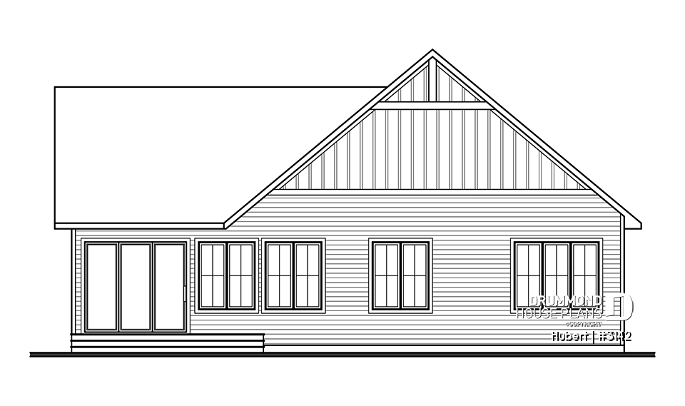 rear elevation - Hubert