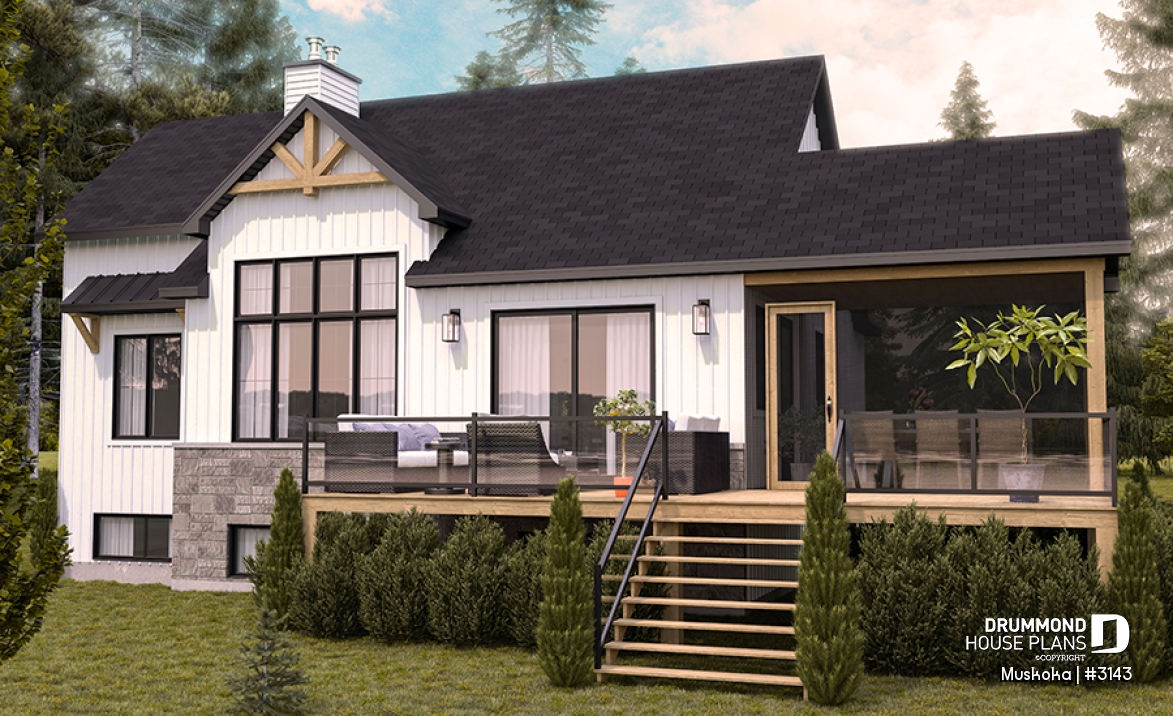 Rear view - BASE MODEL - Muskoka