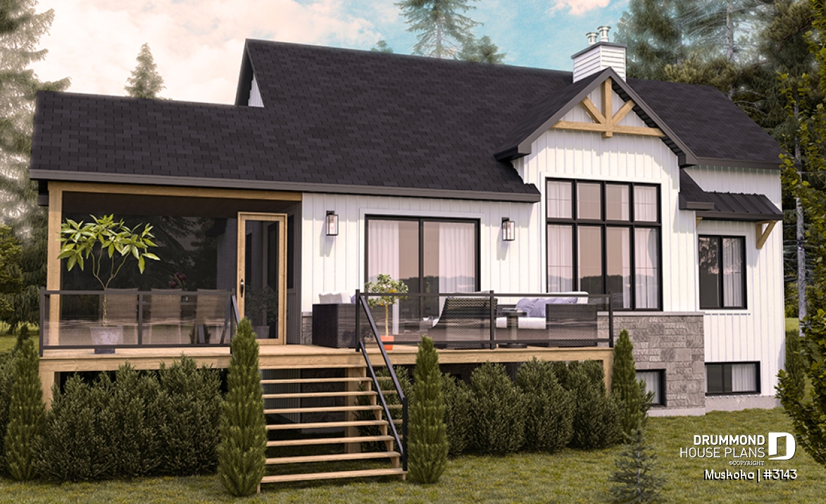 Rear view - BASE MODEL - Muskoka