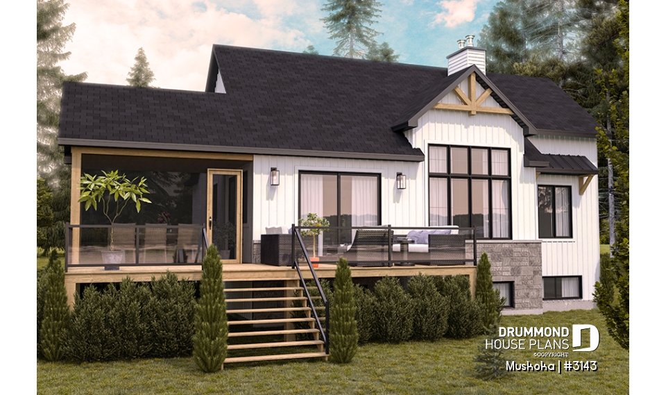 Rear view - BASE MODEL - Muskoka