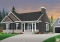 Color version 8 - Front - Great Traditional bungalow home plan with 3 bedrooms & open floor plan and optionnal two-car detached garage  - Bradley 3