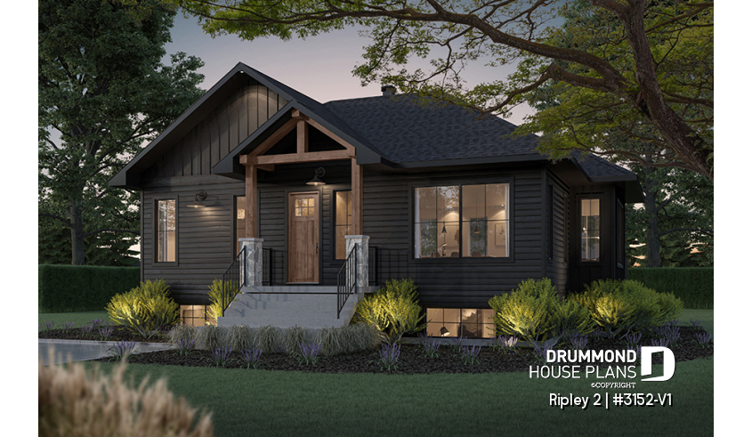 front - BASE MODEL - Single-storey home offering 4 bedrooms, and 2 living rooms, as well as a large bathroom for parents - Ripley 2