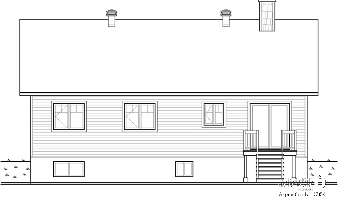 rear elevation - Aspen Creek