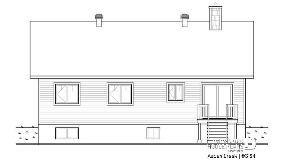 rear elevation - Aspen Creek