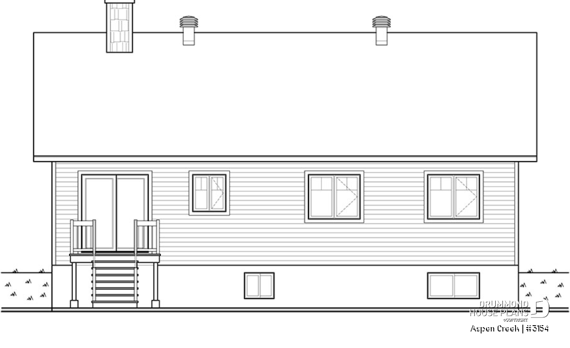 rear elevation - Aspen Creek