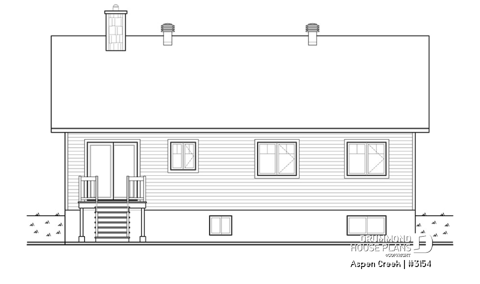 rear elevation - Aspen Creek