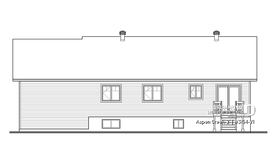 rear elevation - Aspen Creek 2 