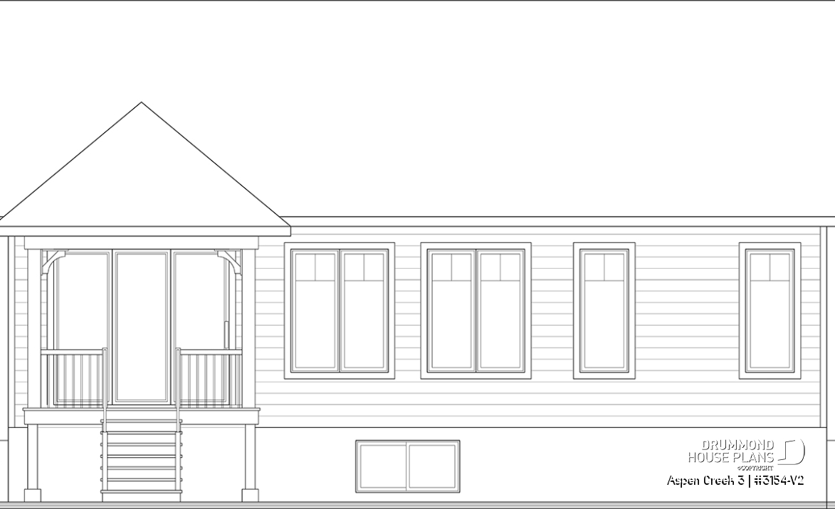 rear elevation - Aspen Creek 3