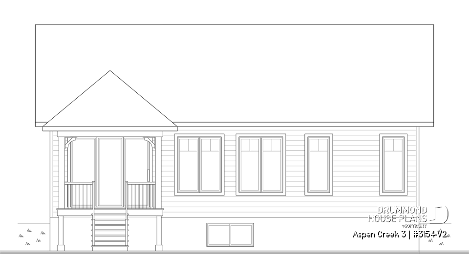rear elevation - Aspen Creek 3