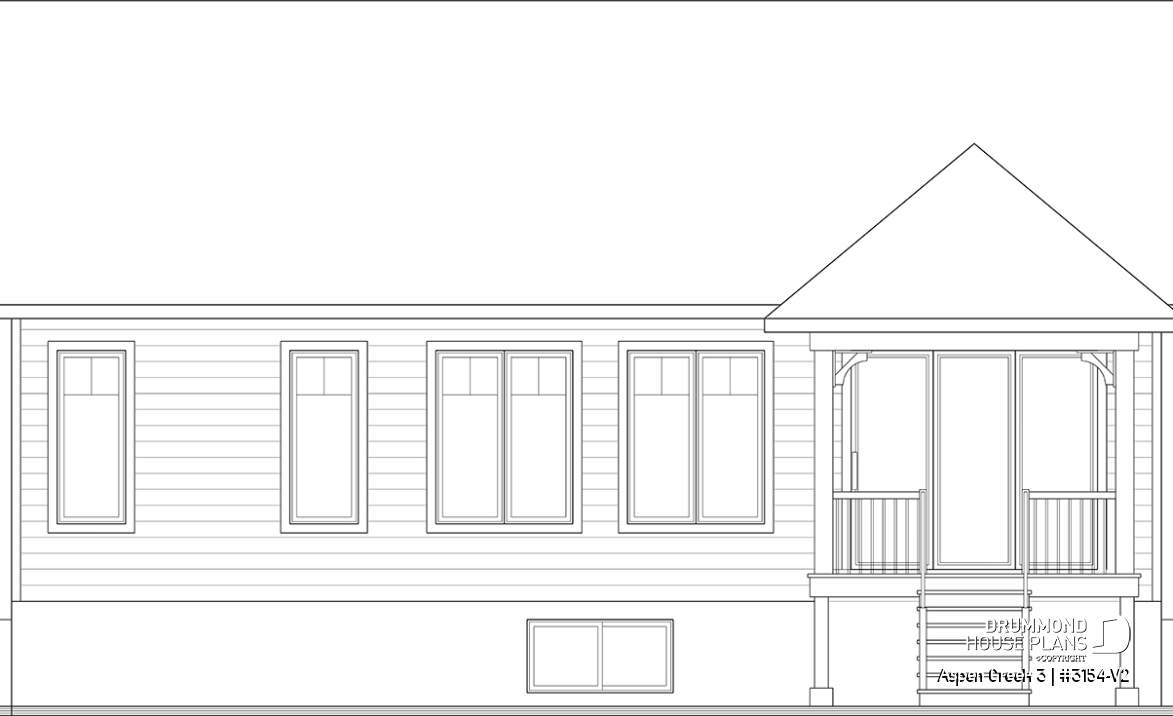 rear elevation - Aspen Creek 3