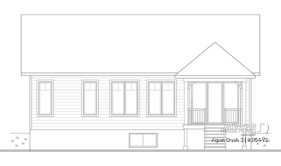 rear elevation - Aspen Creek 3