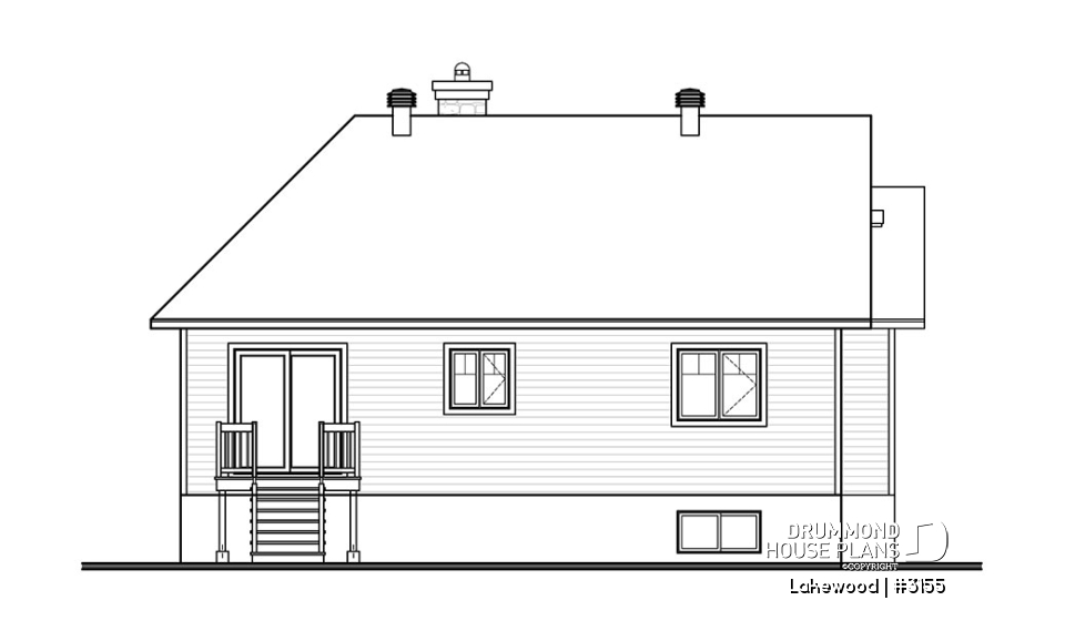 rear elevation - Lakewood