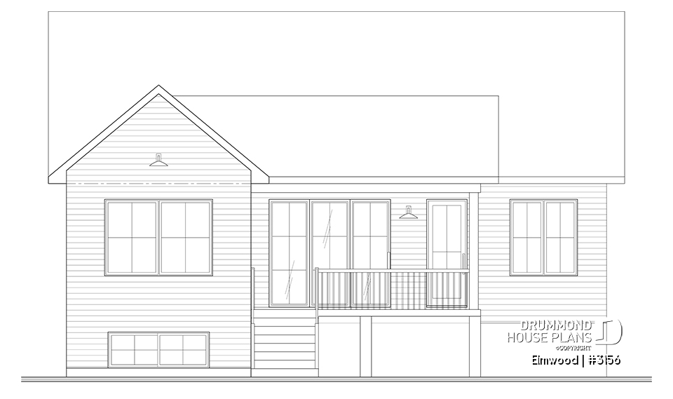 rear elevation - Elmwood