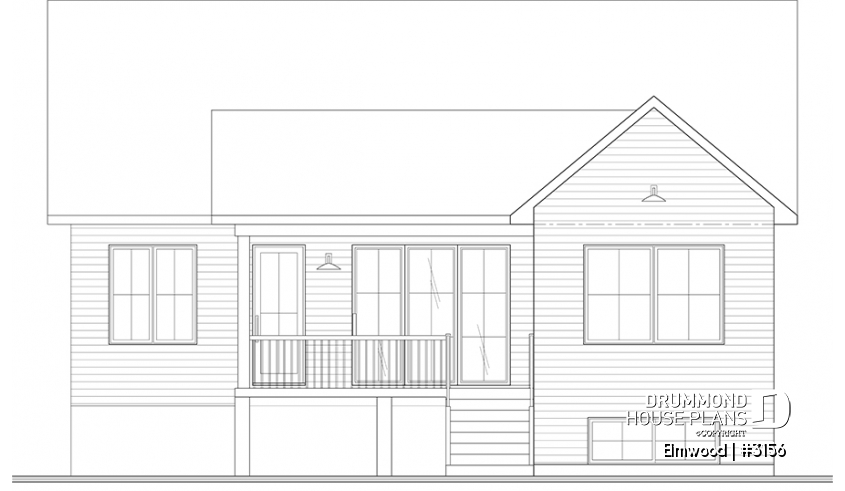 rear elevation - Elmwood