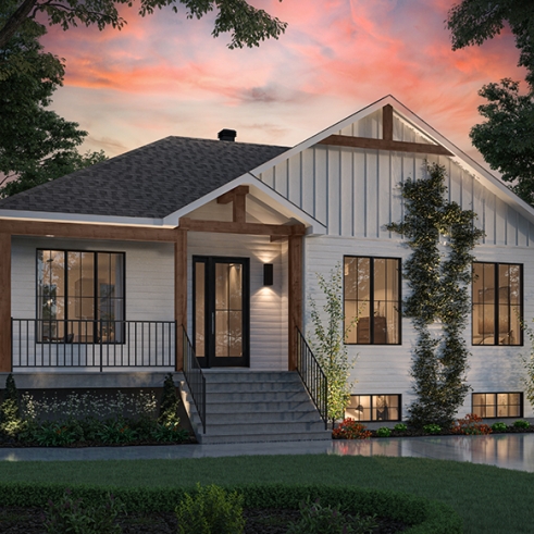 Rear view - BASE MODEL - Merrain