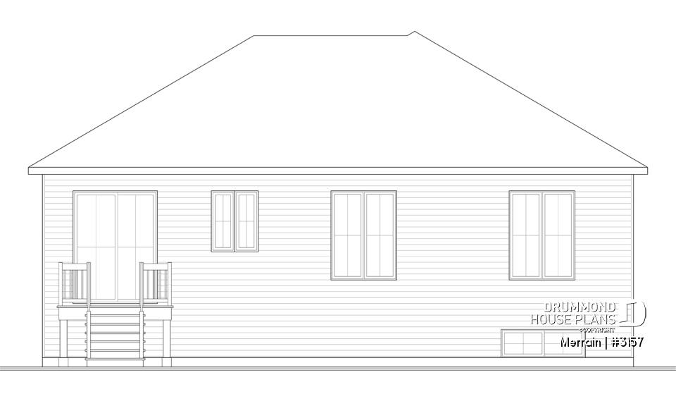 Rear view - BASE MODEL - Merrain