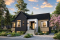 front - BASE MODEL - Modern house plan with 3 bedrooms, one-storey, pantry, laundry on main floor, unfinished daylight basement - Scandia