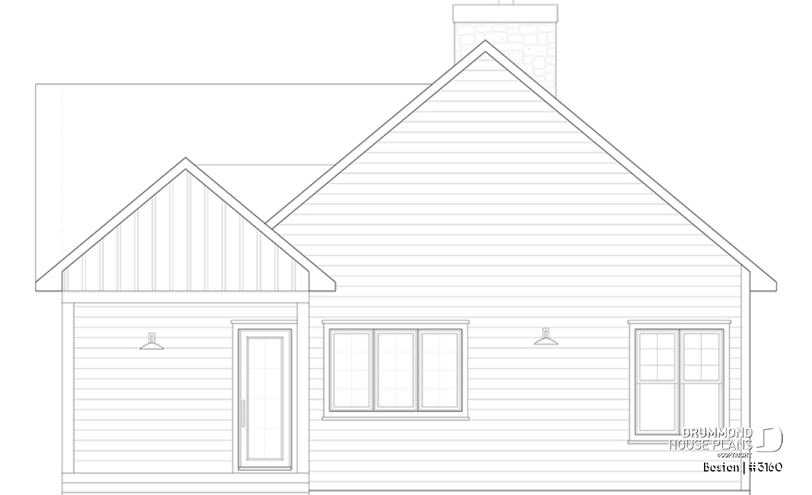 rear elevation - Boston
