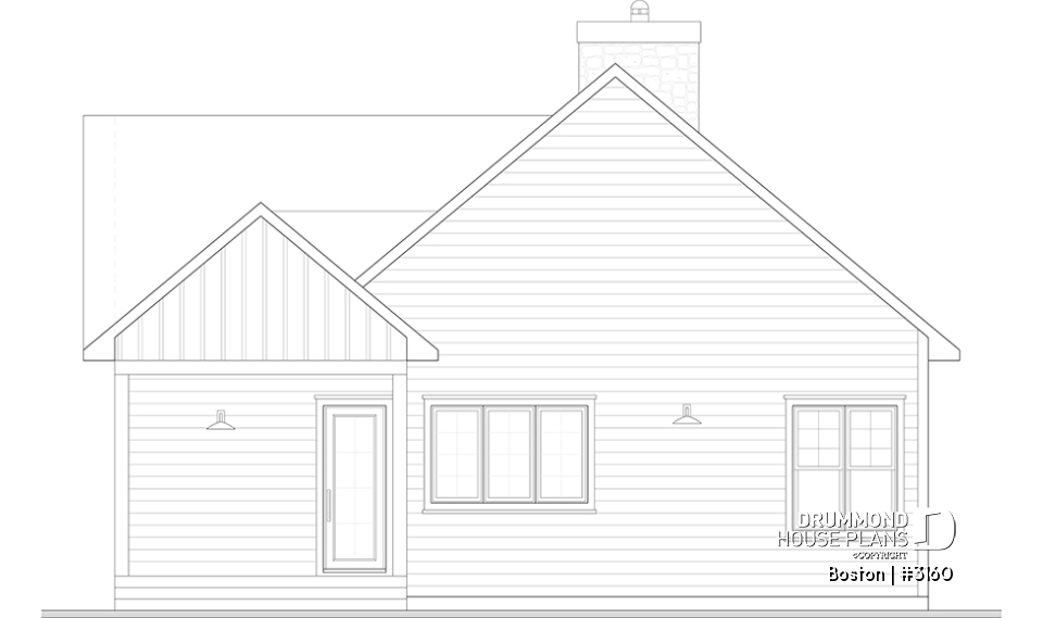 rear elevation - Boston