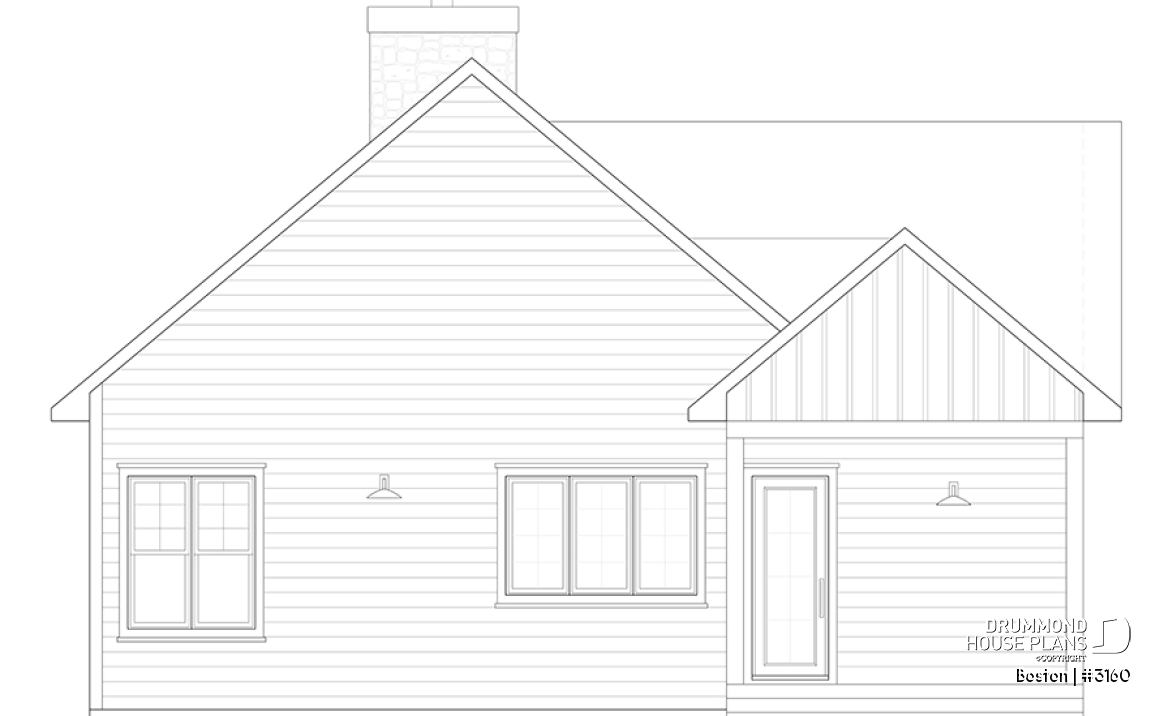 rear elevation - Boston