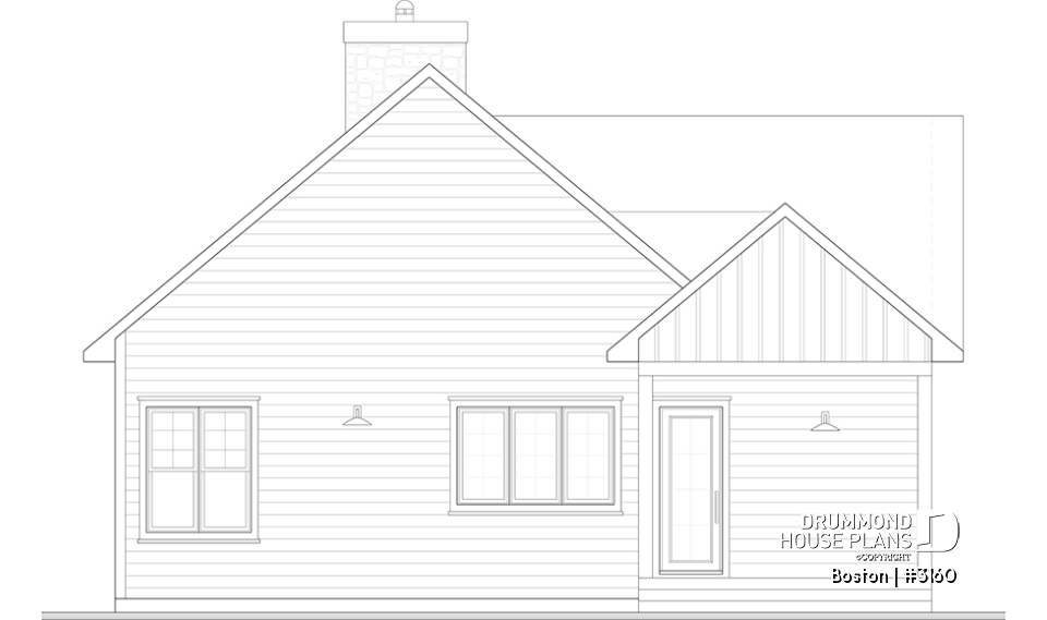 rear elevation - Boston