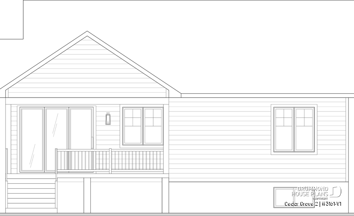 rear elevation - Cedar Grove 2