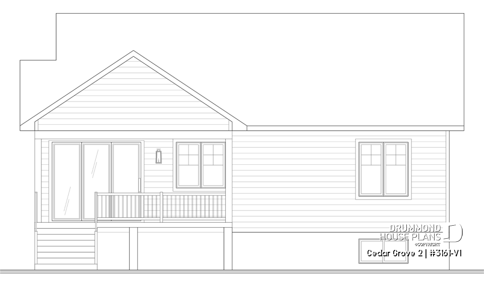 rear elevation - Cedar Grove 2