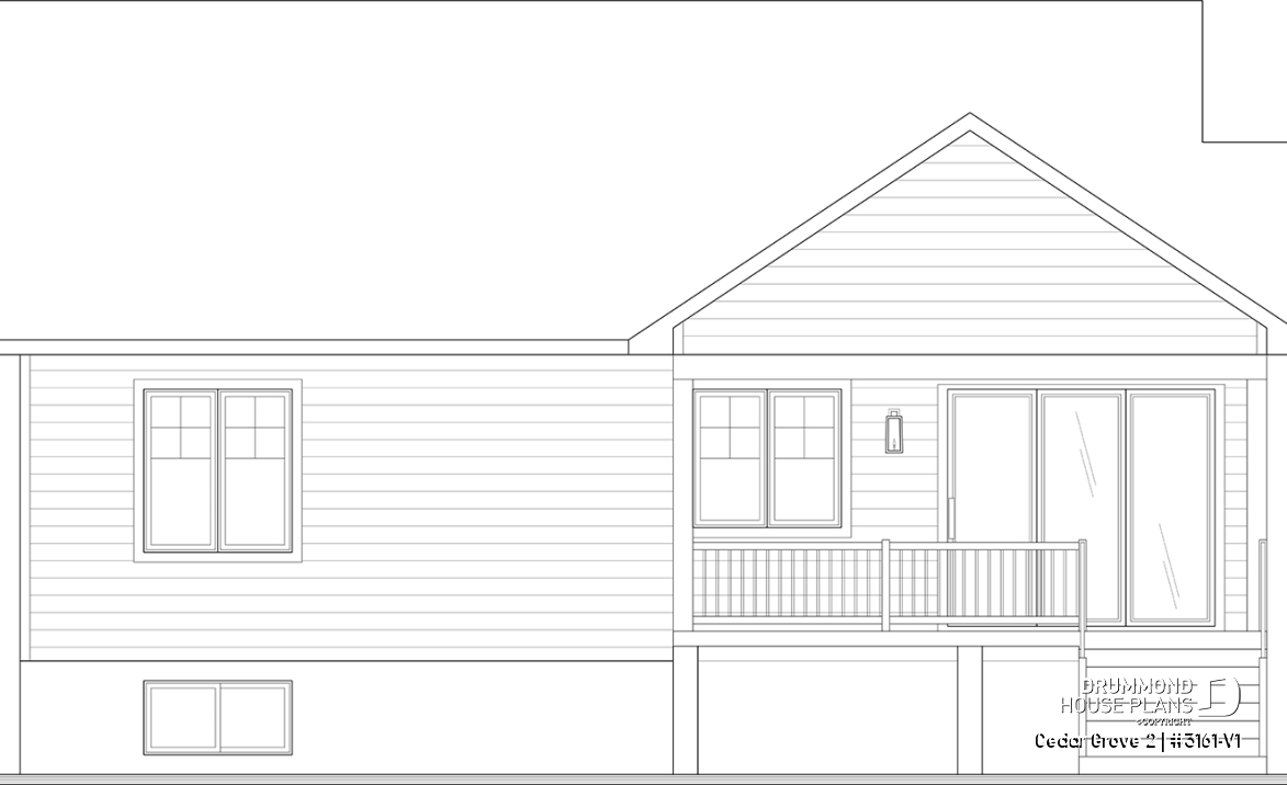 rear elevation - Cedar Grove 2