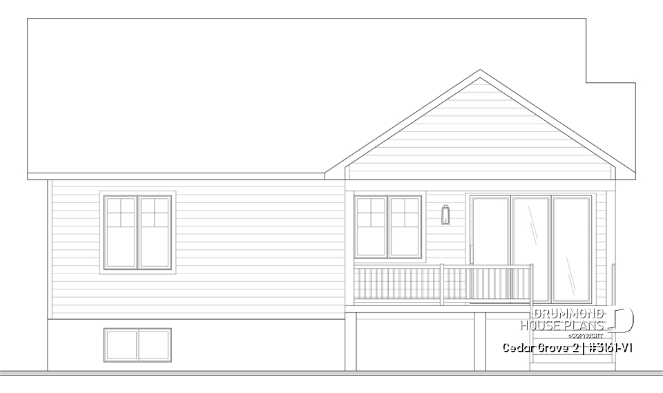 rear elevation - Cedar Grove 2