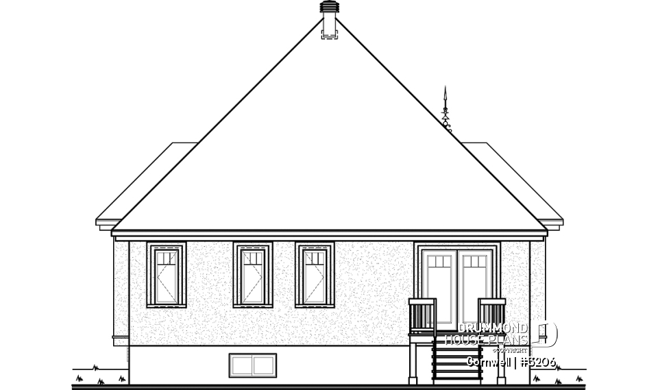 rear elevation - Cornwell