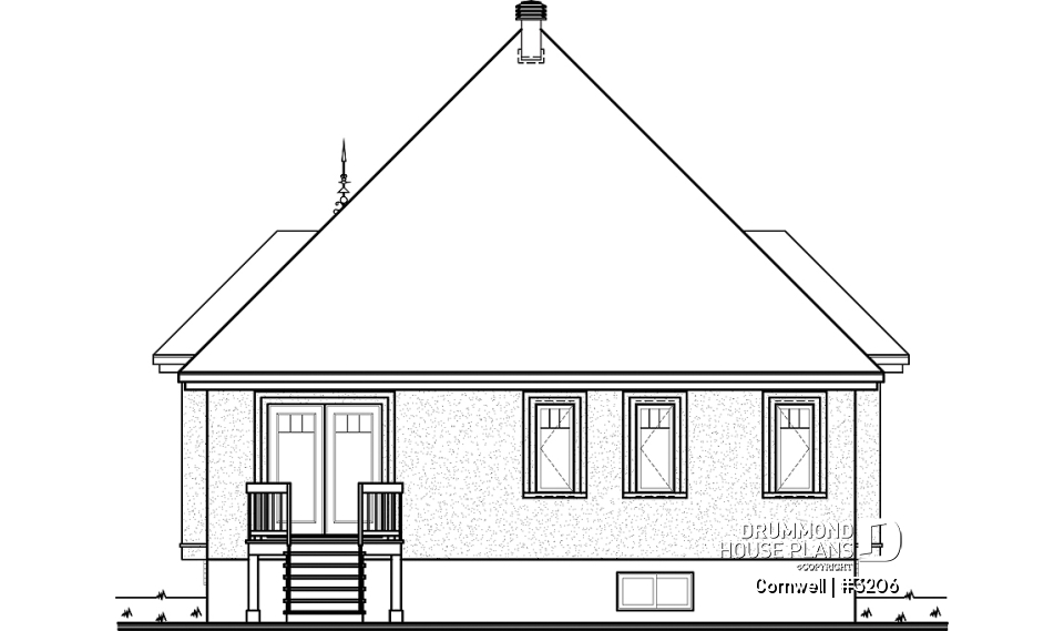 rear elevation - Cornwell