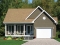front - BASE MODEL - Affordable traditional ranch bungalow, 2 bedrooms, lots of natural light, garage, good starter house plan - Edison