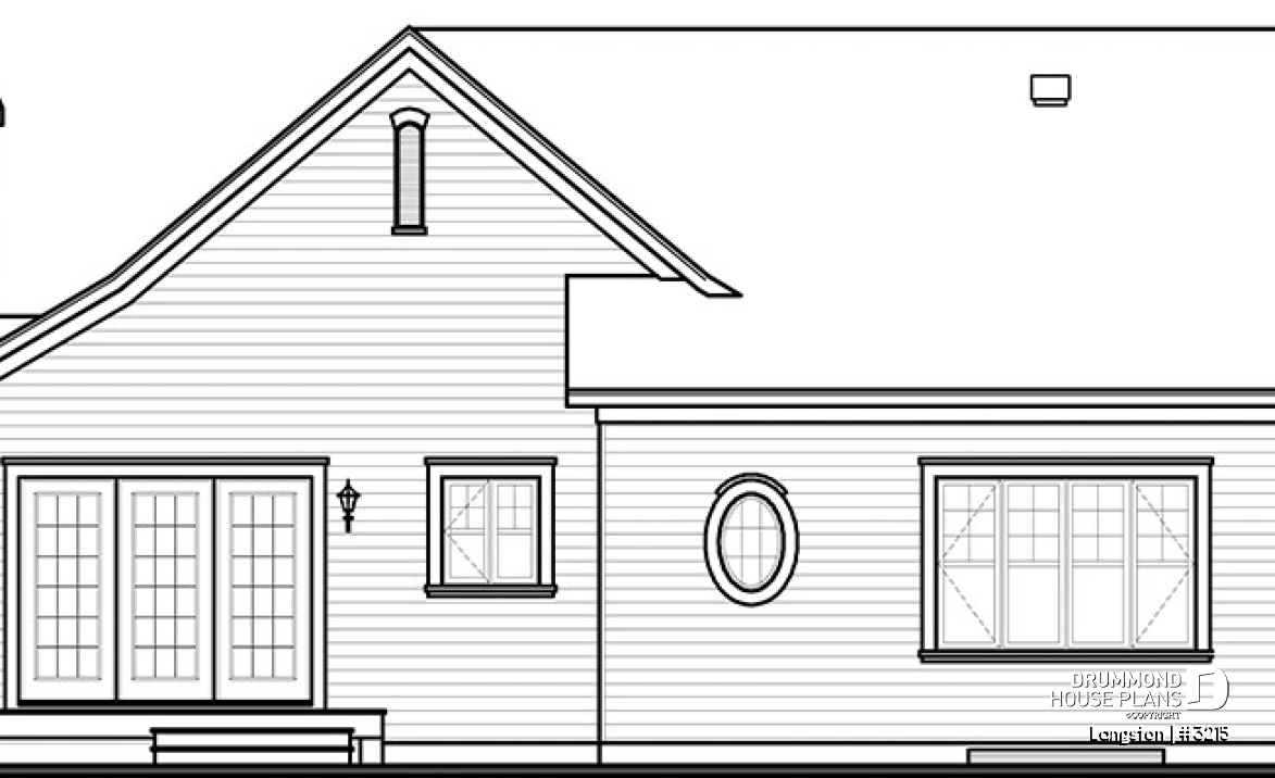 rear elevation - Langston