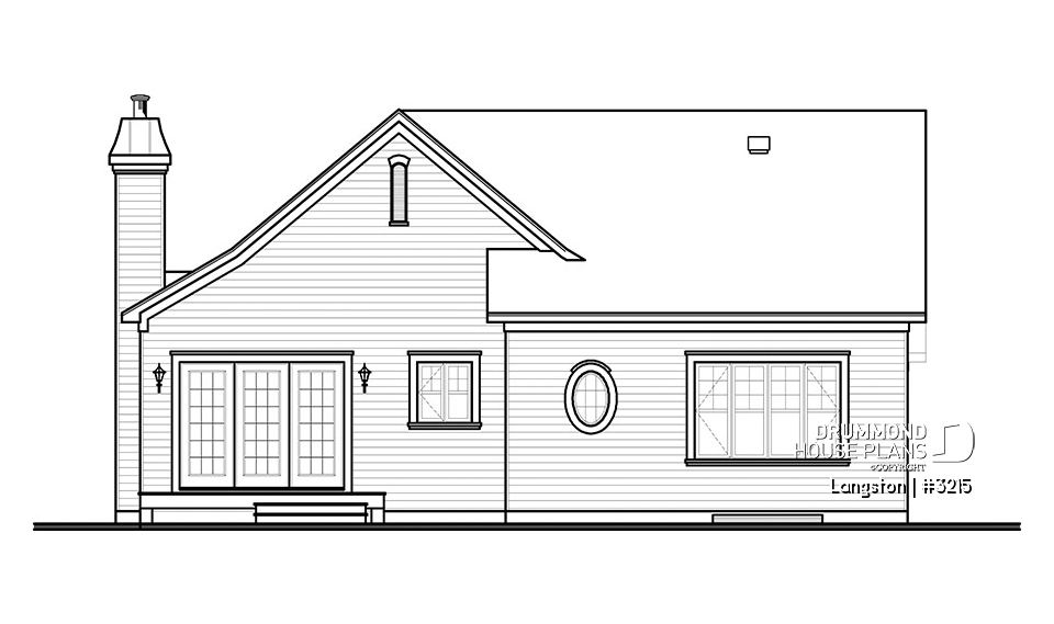 rear elevation - Langston