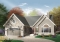front - BASE MODEL - 3 bedroom rustic bungalow, storage area above the garage, vast kitchen - Creole 2