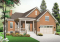 front - BASE MODEL - Single storey house plan with large master suite on main floor, open floor plan with fireplace, 2-car garage - Yorkton 3