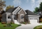 front - BASE MODEL - Affordable Modern Craftsman Bungalow, kitchen with breakfast area, large family room with fireplace  - Foxwood 2