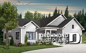 Color version 5 - Front - Ranch house plan with a 2-car garage, master suite, 3 bedrooms, 2 bathrooms, formal dining - Fairmeadows