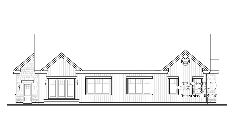rear elevation - Dambroise