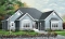 front - BASE MODEL - Affordable ranch house plan, 2-car garage, remarkable master suite, 3 bedrooms, 12' ceilings, amazing kitchen - Artagnan