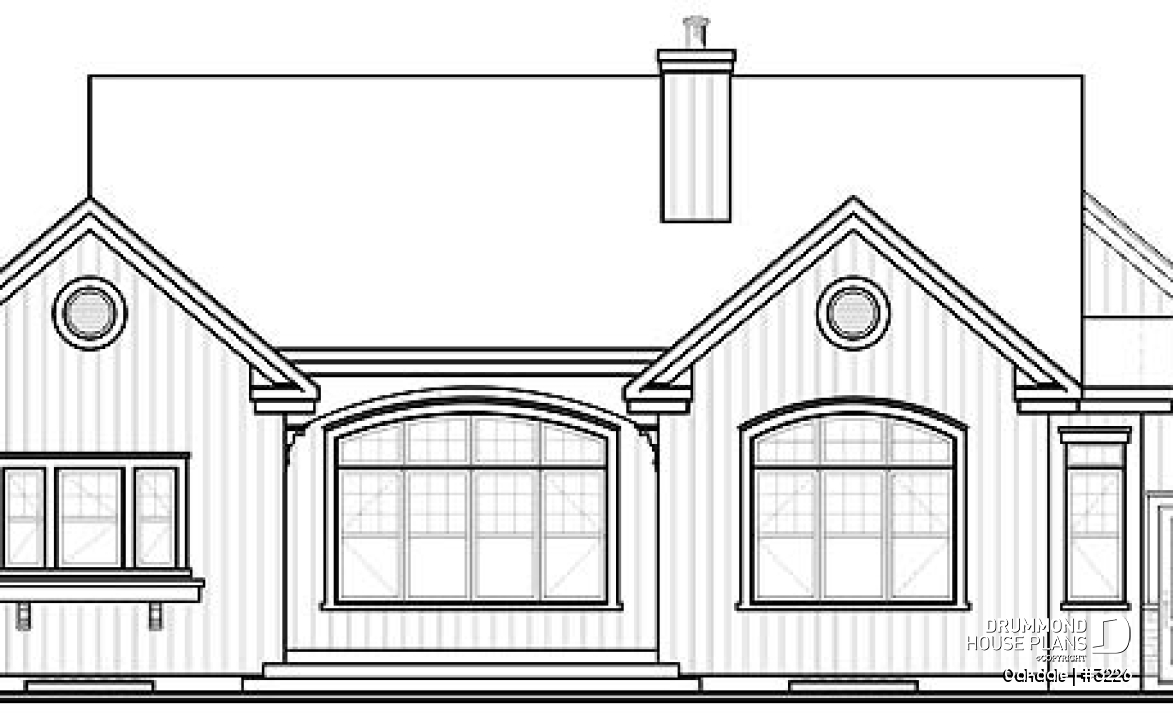rear elevation - Oakdale