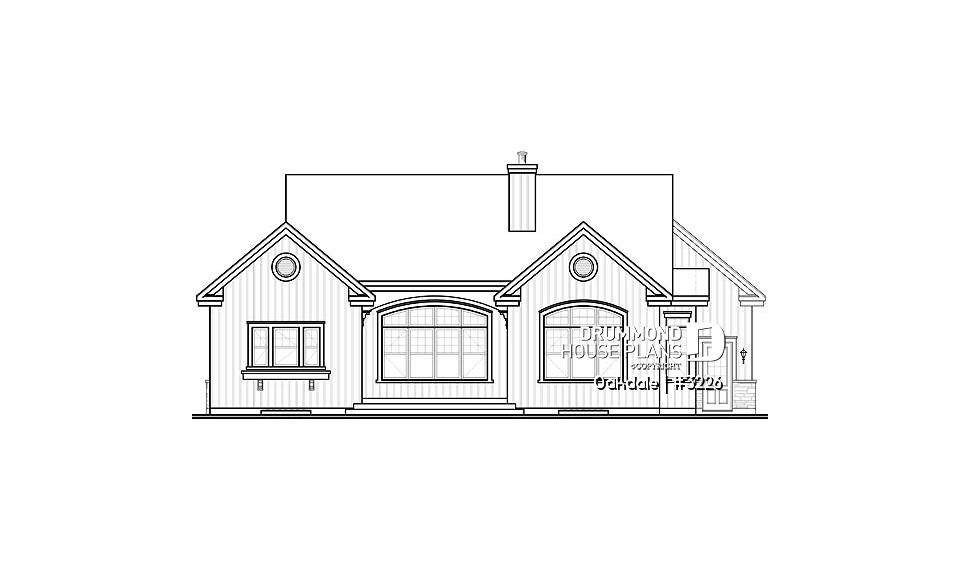 rear elevation - Oakdale