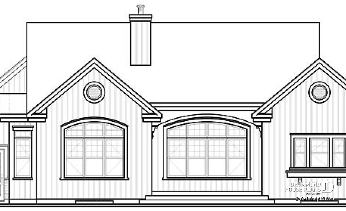 rear elevation - Oakdale