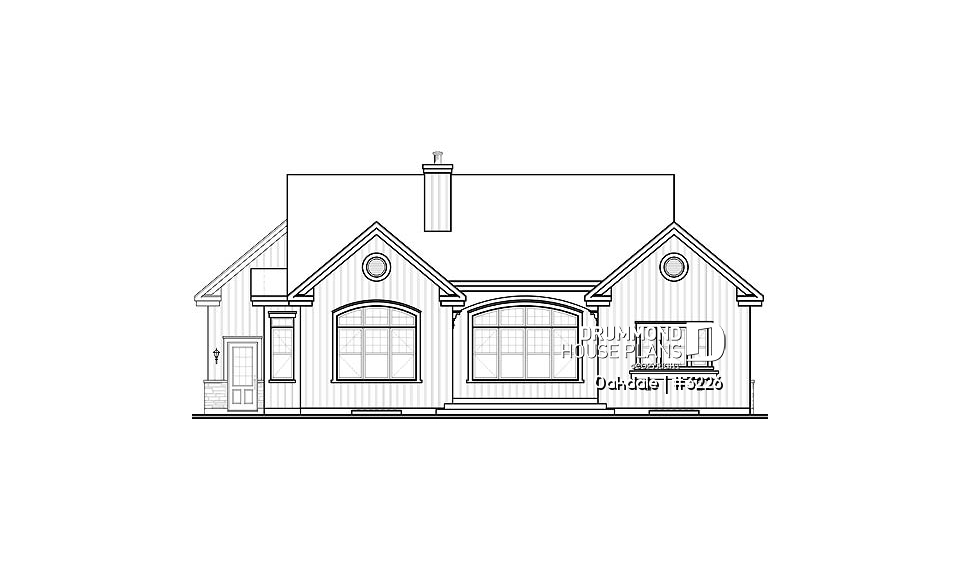 rear elevation - Oakdale