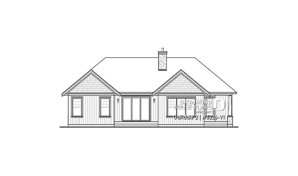 rear elevation - Oakdale 2