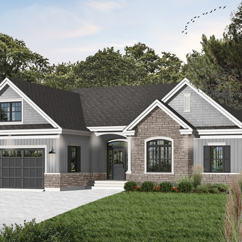 rear elevation - Oakdale 3