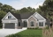 front - BASE MODEL - U shape Ranch house plan, 2-car garage, master suite, large kitchen with island, high ceiling, bonus room - Oakdale 3